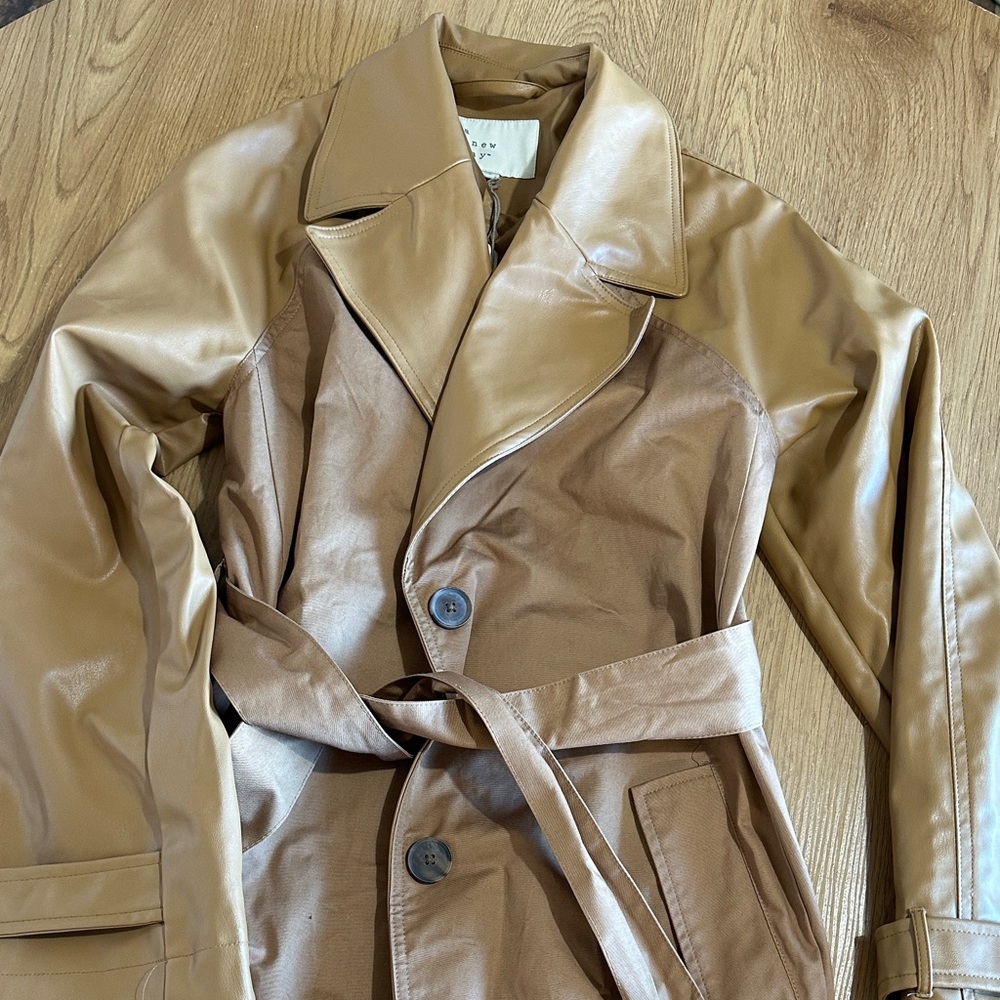 a new day Women's Camel Trench Coat